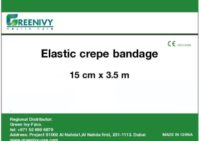 Greenivy elastic crepe bandage 15cm x 3.5 m